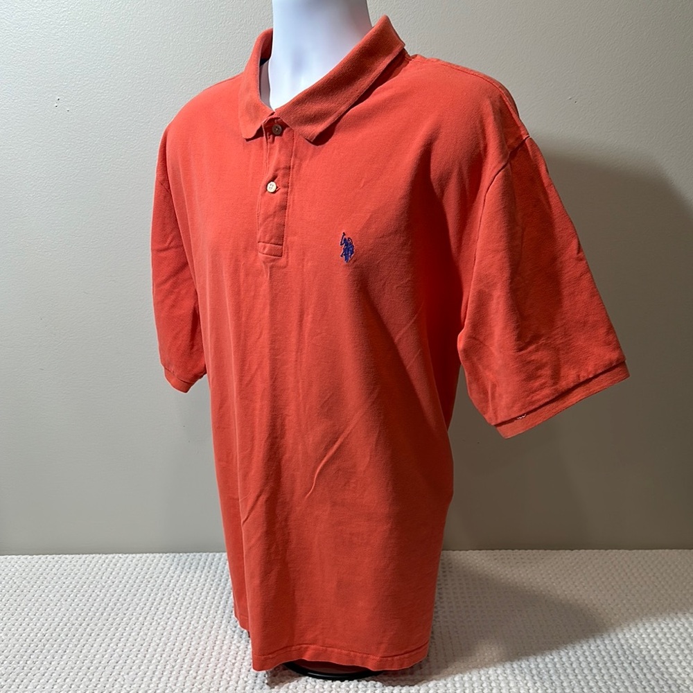 U.S. Polo Assn. Orange Polo Shirt Vibrant Short-Sleeve